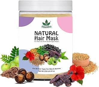 Havintha Hair Mask Powder For Hair Fall Growth Split Ends Luster Shining Nourishment | Dry and Frizzy Hair | Herbal & Natural Cleanser | Controls Dandruff - 250 Grams - Pack Of 1