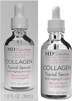 Collagen Facial Serum Tighten, Firm & Smooth with Collagen Peptide & Green Tea, Advanced Collagen Repair Anti Aging Facial Formula, 1 Oz