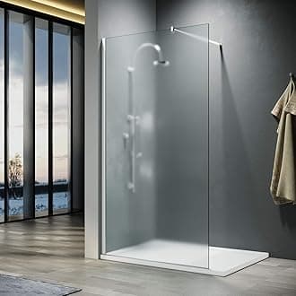 8mm Frosted Glass Walk in Shower Screen