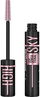 Lash Sensational Sky High Washable Mascara Makeup, Volumizing, Lengthening, Defining, Curling, Multiplying, Buildable Formula, Cosmic Black, 1 Count