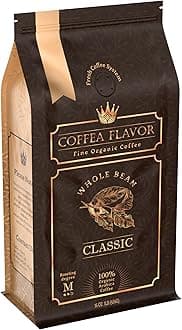 Premium Coffee Beans – Organic Whole Bean Coffee, 100% Arabica, Single Origin, Medium Roast, Balanced Acidity – by Coffea Flavor