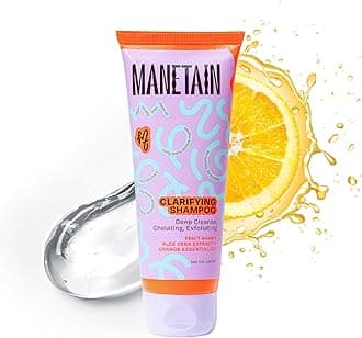 MANETAIN Clarifying Shampoo 100ml for Curly Hair | Sulphate & Paraben Free | Exfoliating & Non-Drying Formula with Fruit-Based AHAs for Curly, Frizzy, and Oily | Safe for All Hair Types