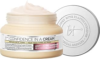 IT Cosmetics Confidence in a Cream - Hydrating & Anti Aging Face Moisturizer, Visibly Reduces Fine Lines & Wrinkles, Up To 48H Hydration, Repairs Skin Barrier, Squalane & Ceramides, For All Skin Types