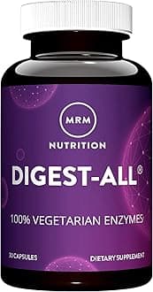 – MRM Nutrition Digest-All ® | Digestive Enzymes | Improved Digestion and Absorption | Lactase + Amylase + Lipase| May Help with Bloating and Gas| 100% Vegetarian | Gluten-Free (30 Count)
