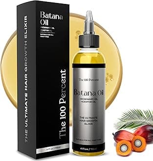 Batana Oil for Hair Growth - 4 Fl Oz - Hair Growth Oil infused with Rosemary Oil, Organic Castor Oil & Jojoba Oil - Hair Oil - Aceite De Batana.