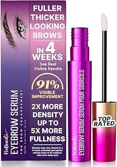 VieBeauti Eyebrow Growth Serum: Eyebrow Serum to Grow Brows with Advanced Formula to Boost Longer Fuller and Thicker Looking Eyebrows 3mL