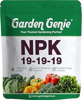 - Garden Genie NPK 19 19 19 Fertilizer For Plants I 100% Water Soluble I Complete Plant Nutrition For Gardening, Growth Boost And Flowering, 380 Gm, Powder