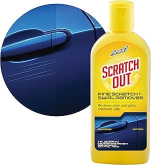 Scratch Out Car Wax Polish Liquid (7 oz) - Car Scratch Remover for All Auto Paint Finishes - Polishing Compound for Moderate Scratches, Bird Droppings, Tree Sap & Swirl Remover