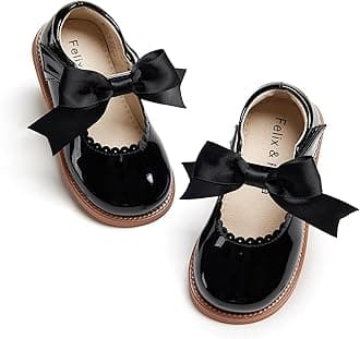 Felix & Flora Toddler Little Girl Mary Jane Dress Shoes - Ballet Flats for Girl Party School Shoes.