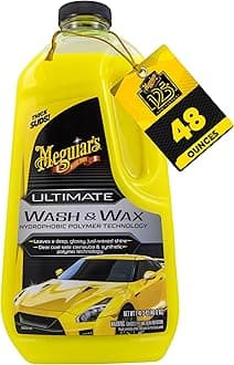 Meguiar's Ultimate Car Wash & Wax 1.4L, Shampoo that Leaves a Deep, Glossy, Just-Waxed Shine - G17748EU