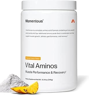 Vital Aminos Powder Supplement - BCAA & EAA - Tropical Punch - NSF Certified for Sport - GMO- & Gluten-Free - 30 Servings - Package May Vary