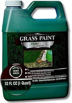 EnviroColor 4EG0032 851612002100 (1,000 Sq.Ft) 4Evergreen Grass & Turf Paint, Green, 1000 Square Feet