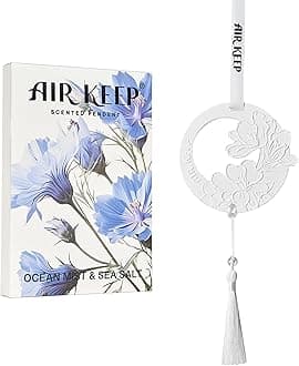 Airkeep Car Air Freshener -Ocean Mist&Sea Salt Handmade Scented Ceramic for Drawers and Closets, Air Freshener Gifts for Men Women Car Fragrance