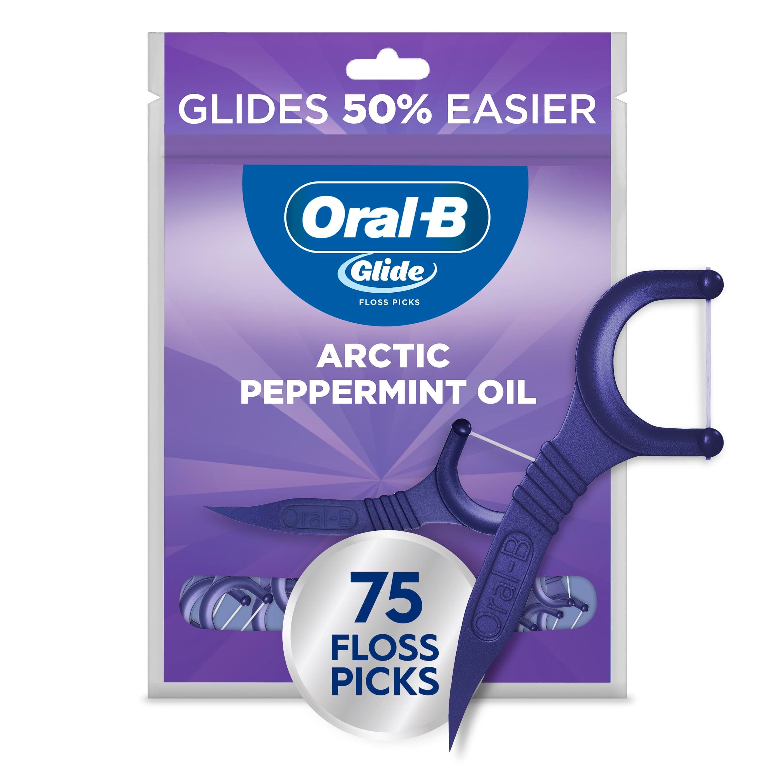 Glide 3d White Floss Picks Radiant Mint 75 Count
