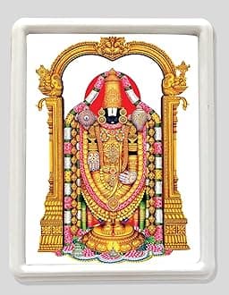 Vils Tirupati Lord Sri Venkatajalapathi/Sri Balaji Divine Holy Blessing Glow Light Lamp with Plug (Small Size)