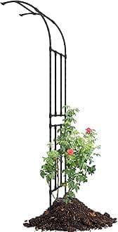 Half Sided Arch Against The Wall Garden Trellis - Garden Arch Arbor Trellis for Climbing Plants Outdoor - Garden Arch for Home Yard and Garden