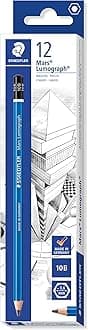 Staedtler Mars Lumograph Degree 10B Pencil Set (Pack of 12)