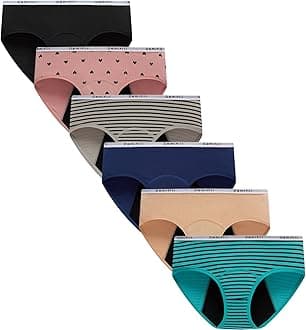 Teen Girls Period Panties Juniors First Period Starter Underwear Soft Briefs Pack of 6 Multipack