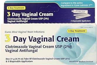 - Clotrimazole 3 -Day Vaginal Cream - 0.74 Oz (Pack of 2)
