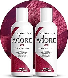 Semi Permanent Hair Color (069 Wild Cherry) (2 Pack) | Vegan & Cruelty-Free Red Hair Dye | No Ammonia, No Peroxide, No Alcohol | 4 Fl Oz