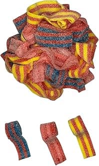 Smarty Stop Sour Every Flavor Mixed Gummy Belts Candy 1 Pound (Mixed Berries and Banana)