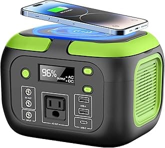 SinKeu 200W Portable Power Station, 42000mAh Solar Generator with 110V AC Outlet, DC, USB C, USB QC3.0, 155Wh Backup Battery Pack Power Supply for Camping Essential Road Trip Home Outdoor Emergency