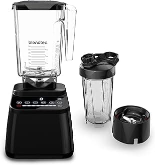 Designer Series Blender with 90 oz WildSide+ Jar and 34 oz GO Travel Bottle - Kitchen Blender Bundle - Black