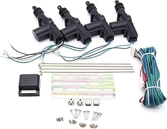 MrSmart Universal Car Door Lock Keyless Entry System Remote Central Control Locking Kit with Trunk Release Button