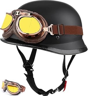 Half Motorcycle Helmet Halfs Shell Helmet German Style Motorcycles Helmets