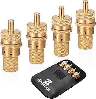 Spurtar 6-30 PSI Tire Deflator Kit, 4 Pack with Storage Bag, Offroad Accessories for Jeep, Car, Truck, Motorcycle, ATV Tires