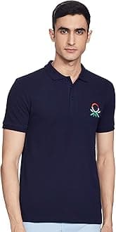 United Colors of Benetton Men's Cotton Slim Fit Polo T-Shirt