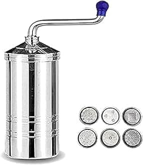 SR Stainless Steel Sev Sancha Machine/Muruku Maker with 6 Jali, Kitchen Tools of Namkeen and Snacks Maker Stainless Steel