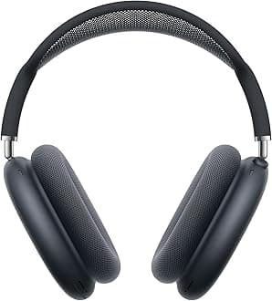 AirPods Max Wireless Over-Ear Headphones, Pro-Level Active Noise Cancellation, Transparency Mode, Personalised Spatial Audio, USB-C Charging, Bluetooth Headphones for iPhone, Midnight ​​​​​​​