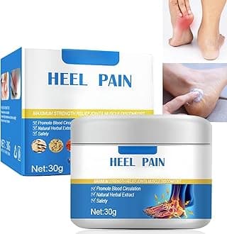 30g Plantar Pain Relief Cream,Fast-Acting Foot & Heel Pain Relief Cream Relieve He/el Pain,Moisturising Treatment Cre/am for Cracked Heels,Foot Moisturiser,Pain Gel,Non-greasy,Moisturise and Protect