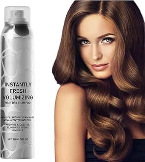 Volumizing Dry Shampoo, Instantly Fresh Volumizing Hair Dry Shampoo, Shampoos for Dark Hair, Refreshing And Non-Greasy Touch Activated Hair Shampoo(150ml)