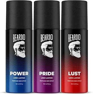 Power, Lust & Pride Perfume Body Spray (Set of 3) Get compliments with Long lasting Fougere, Aromatic Deodorant Brand | Christmas gift for men | Gift For Friends | Gift for Men