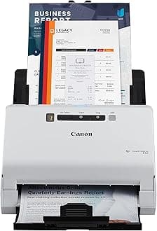 Canon imageFORMULA R40 Office Document Scanner Receipt Edition, for PC and Mac, Scan & Extract Data to QuickBooks Online, Color Duplex Scanning, Auto Document Feeder, Easy Setup for Office Or Home Use