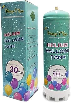PARTY TIME - 30 Pieces Disposable Helium Gas Cylinder Party Kit Helium Balloon Tank Filler Party Kit - Create Memorable Celebrations with Helium Cylinder Balloon Solution