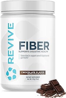 Revive MD Fiber - Digestive Health, Fiber, Psyllium Husk, Oat Flour - 30 Servings (Chocolate)