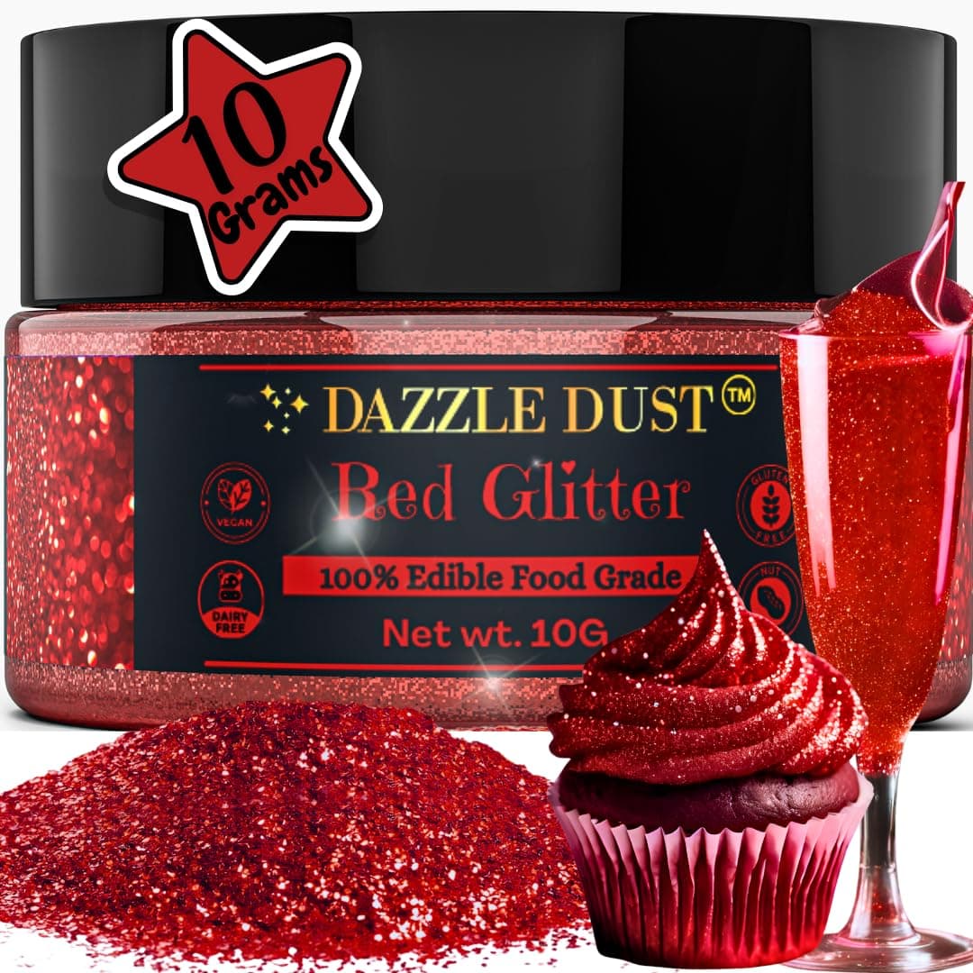 Red Edible Glitter