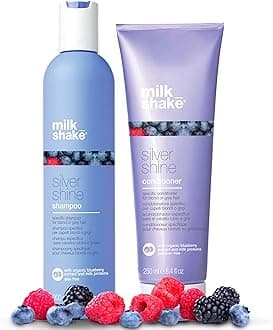 Silver Shine Purple Shampoo 10.1 Fl Oz + Silver Shine Purple Conditioner 8.4 Fl Oz - Blonde Shampoo and Conditioner for Brassy Hair