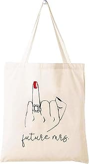 LIBIHUA Shoulder Bag,Shopping Tote Bag Gift – Engagement Present for Women- Bride to Be - Newly Engaged-Bridal Shower Present for Bride-Bachelorette Party Gifts for Her Best Friend,Bestie-Future Mrs