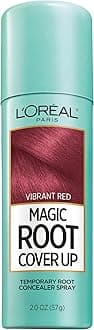Magic Root Cover Up Temporary Concealer Spray for Gray Hair, Bright Red, 2 Oz