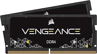 Corsair Vengeance SODIMM 16GB (2x8GB) DDR4 3000MHz CL18 Memory for Laptop/Notebooks (Intel 6th Generation Intel Core i5 and i7 Processor Support) Black