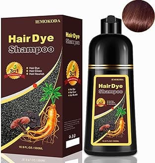 Cherry Brown Hair Dye Shampoo 3 in 1, Magic Reddish Brown Color Shampoo for Women Men, Instant Hair Dye Shampoo Colors Hair in Minutes, Color Shampoo Hair Dye, Natural Formula for All Hair Types