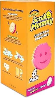 Scrub Mommy Variety Pack - Scratch-Free Multipurpose Dish Sponge - BPA Free & Made with Polymer Foam - Stain, Mold & Odor Resistant Kitchen Sponge (6 Count)