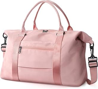Travel Duffel Bag, Shoulder Weekender Carry On Tote Bags for Women, Cute Sport Gym Bag with Wet Pocket Toiletry Bag, Hospital Bag for Labor and Delivery, Overnight Bag Luggage Bag with Trolley Sleeve