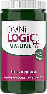 OMNi BiOTiC Omni-Logic Immune Prebiotic for Immunity - Supports Gut Health & Immunity with Acacia Fiber, Vitamin D, Calcium, Vitamin B3 - Non-GMO & Hypoallergenic Gut Health (90 Daily Servings)