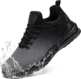 LARNMERN Men Non Slip Work Sneakers Water Resistant Food Service Zapatos Trabajo Antideslizantes Walking Shoes Waterproof Shoes Slip-on