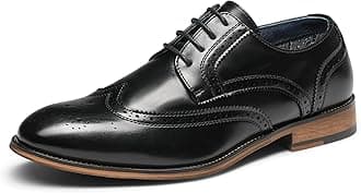 Bruno Marc Men's Lace Up Soft Cap-Toe Formal Dress Shoes